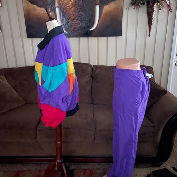 Bovattini • Vintage • Purple/ Red/ Yellow • Track Suit • Jacket & Sweatpants - Picture 7 of 14